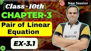 Class 10 Math's Ex-3.1 | Q-1 to Q-7( Pair of Linear Equation in two variables) | Chapter 3 | NCERT