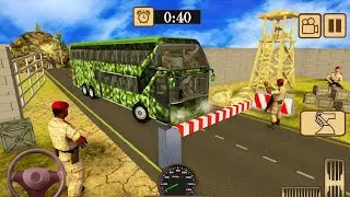 US Army Bus Driving Simulator 3D : Real Military Coach Simulator : Android Gameplay HD