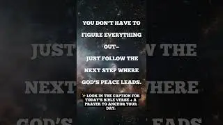Overwhelmed? Follow the Next Step Where Peace Leads  #anchoraday #peace