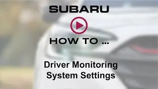 How To ▶️ Driver Monitoring System Settings