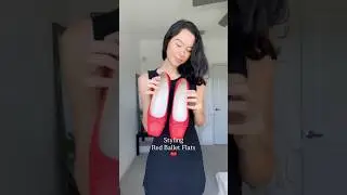 How to Style Red Ballet Flats 🍒