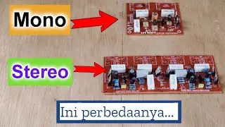 Penjelasan mono dan setereo pada power amplifier