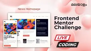 News Homepage Development in Malayalam ( HTML, CSS, JS)