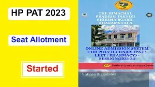 HP PAT 2023 Seat Allotment Started | HP PAT Full Details Explaining