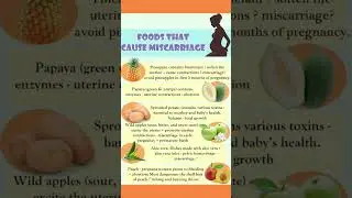 Foods that can cause miscarriage in early pregnancy 🤰#pregnancy #miscarriage #papaya #virlshorts