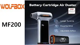 Пневматический очиститель воздуха WOLFBOX MF200 со сменным аккумуляторным картриджем