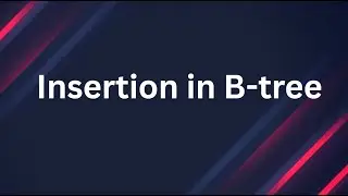 Insertion in B tree(Even Order) | Data Structures | @AlphaCodeMath