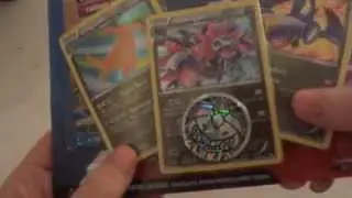 POKEMON THE 3 HOLOGRAPHiC DRAGON CARDS 2 BOOSTER PACKS AND SiLVER DiAMOND GENESECT COiN