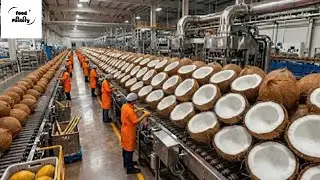 How Coconut Milk is Made || inside a Modern Coconut Processing Factory | Asia's Largest Milk factory