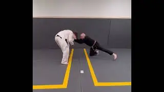 Gi Takedown: Collar Snap Down & Roll Through Choke