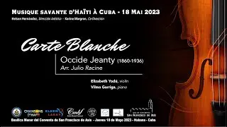 Carte Blanche - Occide Jeanty - J. Racine - Violin/Piano