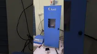 Concrete core testing at QC lab