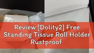 Review [Dolity2] Free Standing Tissue Roll Holder Rustproof Stainless Steel Toilet Paper Holder Sta