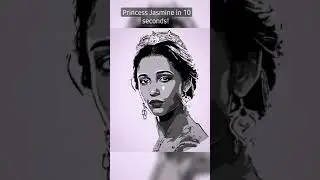 Princess Jasmine from Disney's Aladdin Fan Art (Digital Timelaspe)