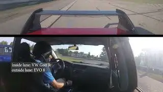 Spectator Drags in Car View - EVO 8- Norway Speedway 8/31/2025