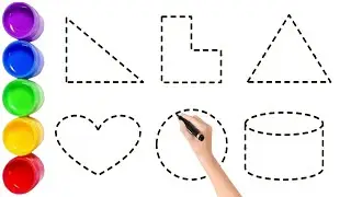 Explore 2D Shapes and Colors: Drawing Activities for Toddlers!