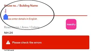 Meesho App House Number error fix 2022 | How to add house number in Meesho app