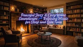 Peaceful Jazz & Cozy Home Soundscape 💤 Relaxing Music for Sleep and Solo Time