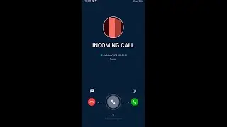 Alcatel 1A Incoming Call (Screen Video)
