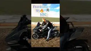 Franklin Vs NPC Drag Race🔥| Indian Bike Driving 3D....#trending #viral #youtubeshorts #shorts #gta