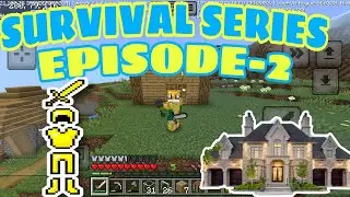 I made a house in Minecraft!!! | Minecraft survival series episode 2 