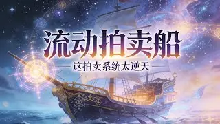 【流动拍卖船，这拍卖系统太逆天】穿越成破产商会少爷，周云绑定神级拍卖系统。随机强化 + 万界接引，鹏云商船横空出世。极品丹药、高阶功法轮番登场.....