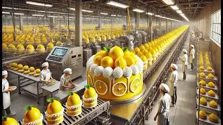 🍋 How Lemon Cakes Are Made in the Industry | Lemon Cake Production Process 🏭