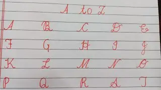 How to write cursive writing |Capital Letter writing | Cursive Writing Practice ✍️