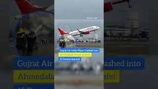 Ahmedabad Plane crash to doctors hostel , flight crash #youtubeshorts #ahmedabad #ahmedabadnews