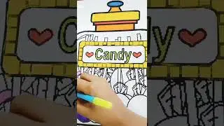 Candy 🍬 🍫 🍭 Jar #short #youtubeshorts #shortvideo #colouring