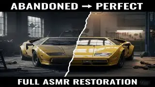 1976 Lamborghini Countach LP400 ASMR Restoration | From Rust to Showroom Yellow