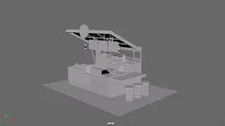 FOOD KIOSK 3D MODELLING (Turn Table) || Autodesk Maya 2018