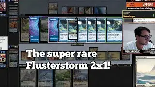 The super rare Flusterstorm 2x1 ! Modern | MTGO #shorts
