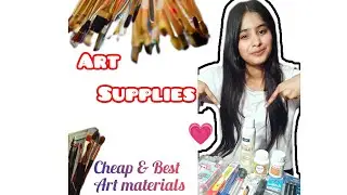 Art supplies 💗✨#cheap & #bestmaterial