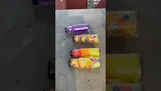 Breaking mix colour glass bottles 🔥💥Crushing Crunchy & soft things #satisfying #asmrvideo #shorts