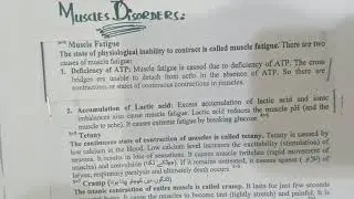 muscles disorders#Bio-2#Lecture#24