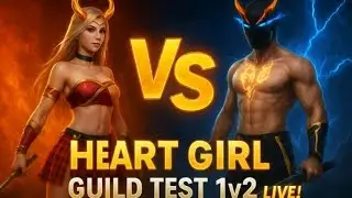 FREE FIRE LIVE 1VS2 HARDEST GUILD TEST 😎 HEART GIRL  #freefirelive #shortfeed #girlgamer