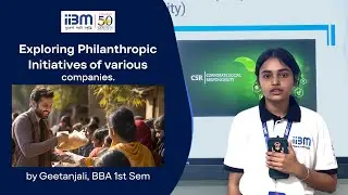 Presentation on Philanthropic initiatives by various companies , was delivered by Geetanjali.