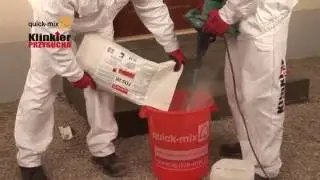 quick-mix - Klinkier - montaż schodów klinkierowych