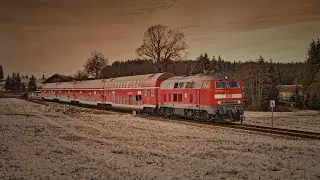 Das Ende von DB Regio in F&uuml;ssen an der K&ouml;nig Ludwig Bahn. BR 218 und VT 642 sagen leise Servus ...