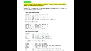 BEC306C COA model question paper 1 and 2 (module 1) with answers #BEC306C #vtu