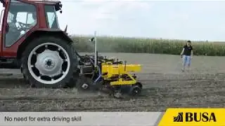 Busa Rotary Row-crop cultivator - Culti-cam implement guidance