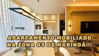 APARTAMENTO MOBILIADO E DECORADO NA ZONA 03 DE MARING&Aacute;!