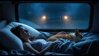 Super Heavy Rain | Rain Sounds for Deep Sleep | Relaxing Thunderstorm in Campervan Now