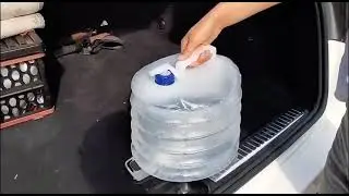 Collapsible Water Container l Portable Bucket Food Grade Folding Water Carrier for Outdoors