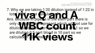 Viva questions and answers of Total WBC Count