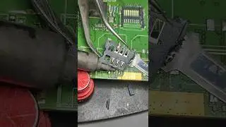 Replace sim card connector by soldering iron #shorts
