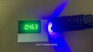 Flashlight Style Focusable Laser Pointer Power Test