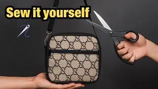 How To Make a Crossbody Bag With 1 Amazing Hidden Zipper Pocket 🤩