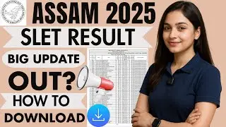 assam slet result 2025 | slet result 2025 | assam state level eligibility test result 2025